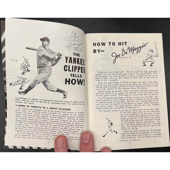 1949 Famous Slugger Year Book Booklet Stan Musial Ted Williams Joe DiMaggio MLB - Picture 4 of 6